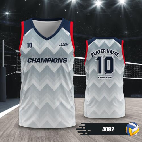 Volleyball Jersey with Colorway Full Print Sublimation - 4092 Thumbnail