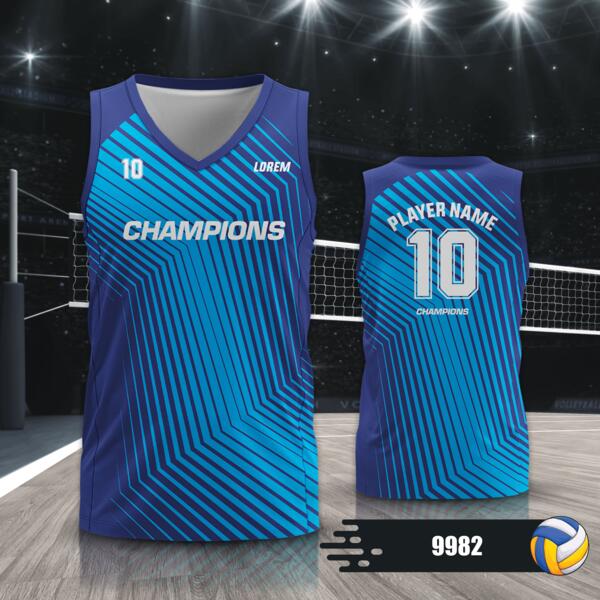Volleyball Jersey with Colorway Full Print Sublimation - 9982 Thumbnail