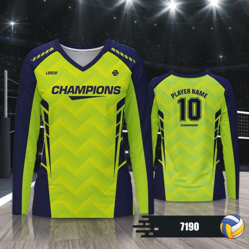 Volleyball Jersey with Colorway Full Print Sublimation - 7190 Thumbnail