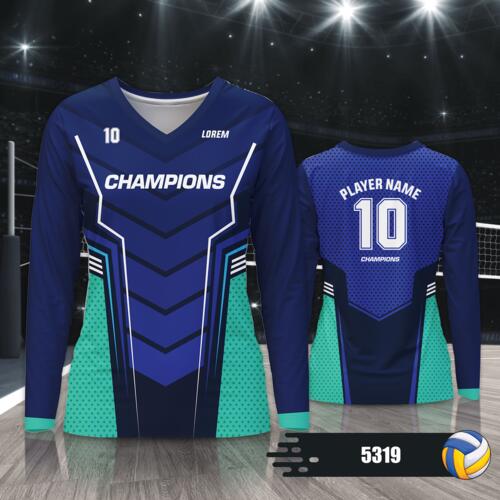 Volleyball Jersey with Colorway Full Print Sublimation - 5319 Thumbnail