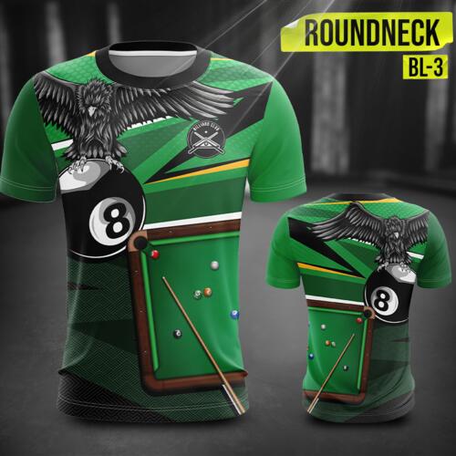 Billiard Jersey Full Print Sublimation Roundneck Shirt - BL-3 Thumbnail