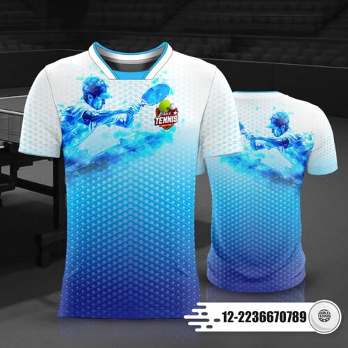 Table Tennis Jersey Full Print Sublimation - 12-2236670789 Thumbnail
