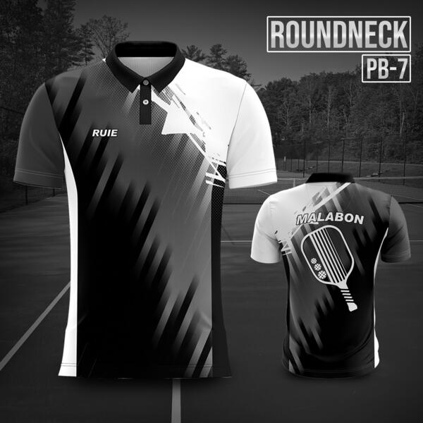 Grunge Design Pickleball Design Full Print Sublimation Polo Shirt - PB-7 Thumbnail