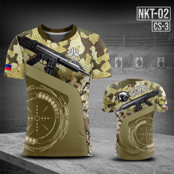 Customizable Tactical Shooting Design Full Print Sublimation with Specialized Neck Style - CS-3 Thumbnail