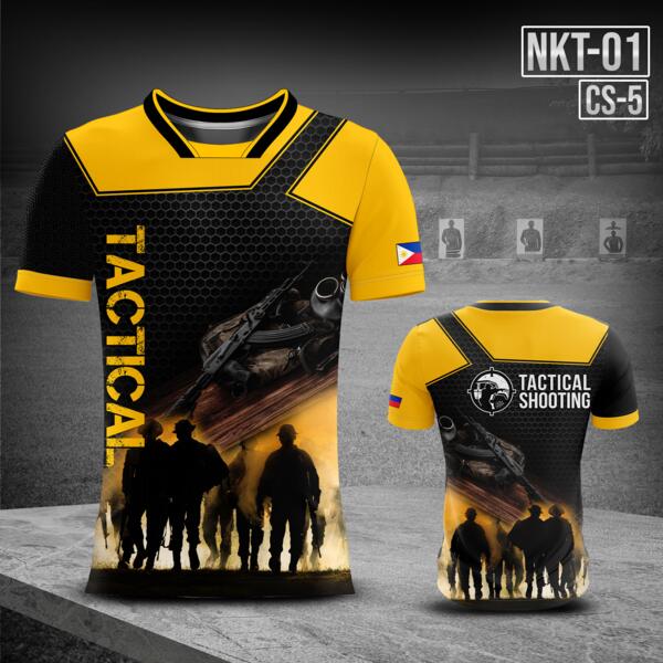 Customizable Tactical Shooting Design Full Print Sublimation Shirt with Specialized Neck Style - CS-5 Thumbnail