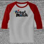 Raglan 3/4 Roundneck Shirt (Gray Body) Thumbnail