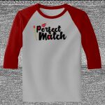 Raglan 3/4 Roundneck Shirt (Gray Body) Thumbnail