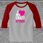 Raglan 3/4 Roundneck Shirt (Gray Body) Thumbnail