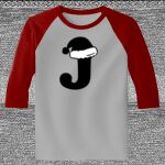 Raglan 3/4 Roundneck Shirt (Gray Body) Thumbnail
