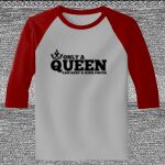 Raglan 3/4 Roundneck Shirt (Gray Body) Thumbnail