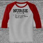 Raglan 3/4 Roundneck Shirt (Gray Body) Thumbnail