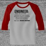Raglan 3/4 Roundneck Shirt (Gray Body) Thumbnail