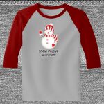 Raglan 3/4 Roundneck Shirt (Gray Body) Thumbnail