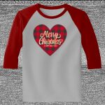 Raglan 3/4 Roundneck Shirt (Gray Body) Thumbnail