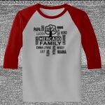 Raglan 3/4 Roundneck Shirt (Gray Body) Thumbnail