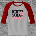 Raglan 3/4 Roundneck Shirt (Gray Body) Thumbnail