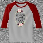 Raglan 3/4 Roundneck Shirt (Gray Body) Thumbnail