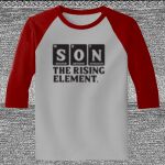 Raglan 3/4 Roundneck Shirt (Gray Body) Thumbnail