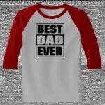 Raglan 3/4 Roundneck Shirt (Gray Body) Thumbnail