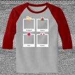 Raglan 3/4 Roundneck Shirt (Gray Body) Thumbnail
