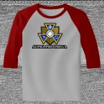 Raglan 3/4 Roundneck Shirt (Gray Body) Thumbnail