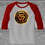 Raglan 3/4 Roundneck Shirt (Gray Body) Thumbnail