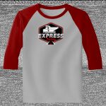 Raglan 3/4 Roundneck Shirt (Gray Body) Thumbnail