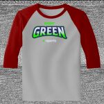 Raglan 3/4 Roundneck Shirt (Gray Body) Thumbnail