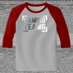 Raglan 3/4 Roundneck Shirt (Gray Body) Thumbnail