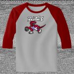 Raglan 3/4 Roundneck Shirt (Gray Body) Thumbnail
