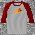 Raglan 3/4 Roundneck Shirt (Gray Body) Thumbnail