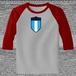 Raglan 3/4 Roundneck Shirt (Gray Body) Thumbnail