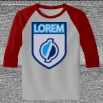 Raglan 3/4 Roundneck Shirt (Gray Body) Thumbnail