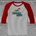 Raglan 3/4 Roundneck Shirt (Gray Body) Thumbnail