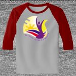 Raglan 3/4 Roundneck Shirt (Gray Body) Thumbnail