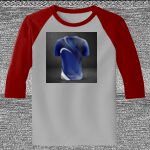 Raglan 3/4 Roundneck Shirt (Gray Body) Thumbnail