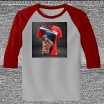Raglan 3/4 Roundneck Shirt (Gray Body) Thumbnail