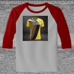 Raglan 3/4 Roundneck Shirt (Gray Body) Thumbnail