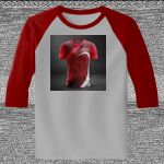 Raglan 3/4 Roundneck Shirt (Gray Body) Thumbnail