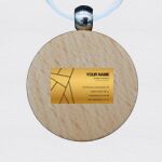 Round Wooden Keychain Thumbnail