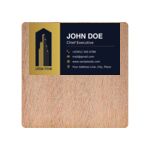 Square Wooden Fridge Magnet Thumbnail