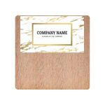 Square Wooden Fridge Magnet Thumbnail