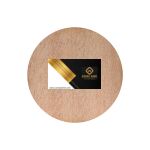 Round Wooden Fridge Magnet Thumbnail