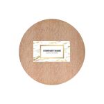 Round Wooden Fridge Magnet Thumbnail