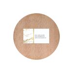 Round Wooden Fridge Magnet Thumbnail