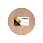 Round Wooden Fridge Magnet Thumbnail