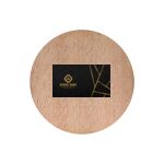 Round Wooden Fridge Magnet Thumbnail