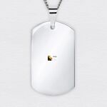 Dog Tag Stainless Necklace Thumbnail