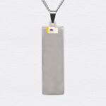 Long Rectangle Stainless Necklace Thumbnail