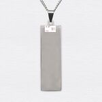 Long Rectangle Stainless Necklace Thumbnail